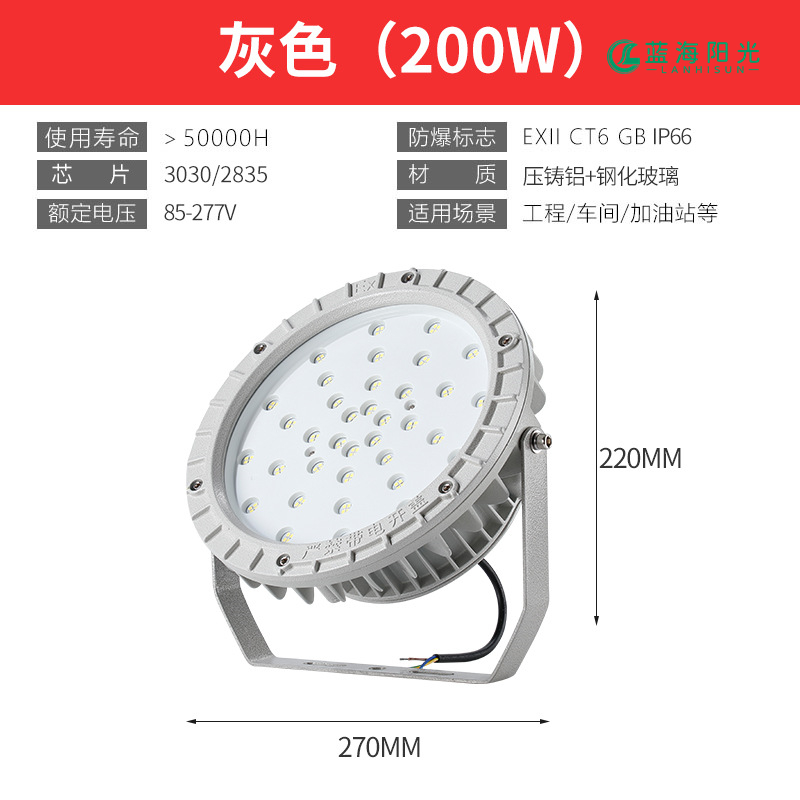 LED防爆防腐加油站灯200W
